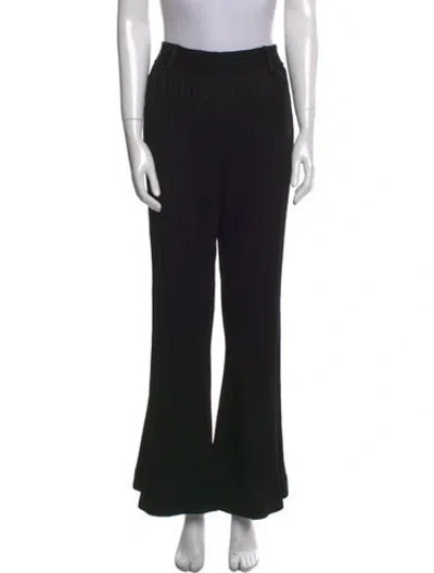 Pre-owned Khaite Wide Leg Pants In Black