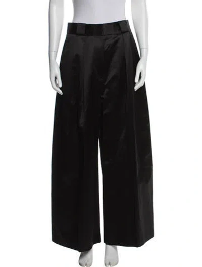 Pre-owned Khaite Wide Leg Pants In Black