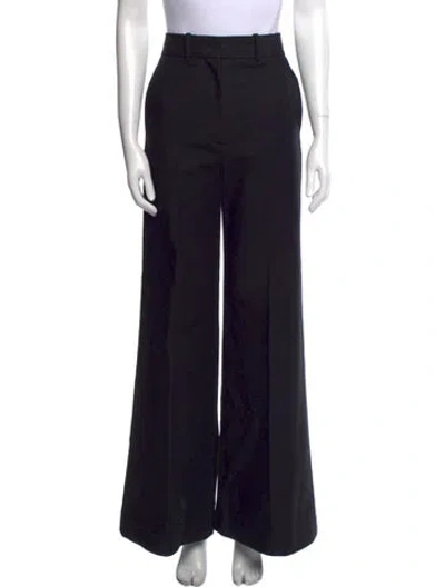 Pre-owned Khaite Wide Leg Pants In Black