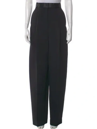 Pre-owned Khaite Wide Leg Pants In Black