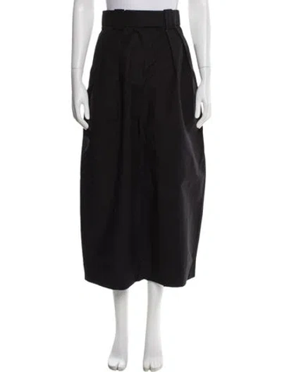 Pre-owned Khaite Wide Leg Pants In Black