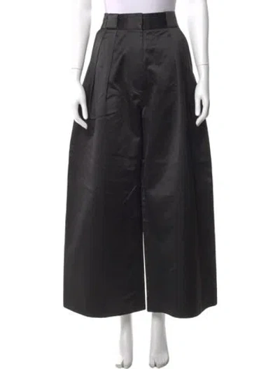 Pre-owned Khaite Wide Leg Pants In Black