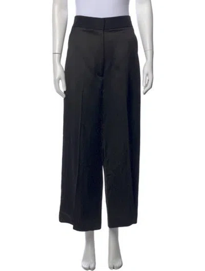 Pre-owned Khaite Wide Leg Pants In Black