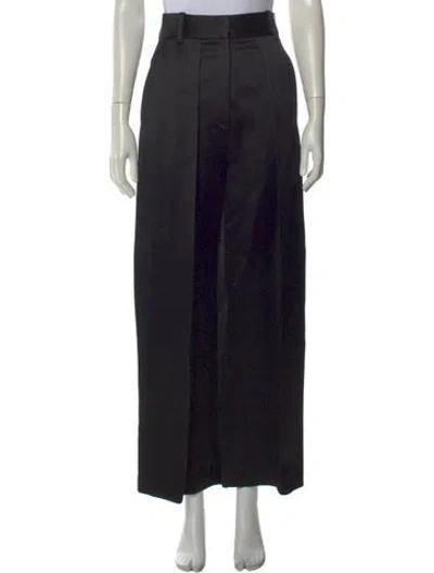 Pre-owned Khaite Wide Leg Pants In Black