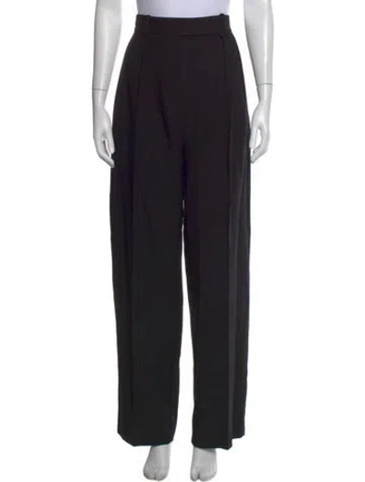 Pre-owned Khaite Wide Leg Pants In Black