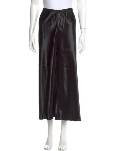 Pre-owned Khaite Wide Leg Pants In Black