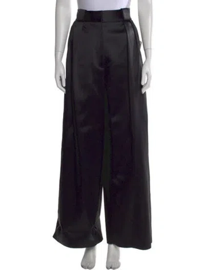 Pre-owned Khaite Wide Leg Pants In Black