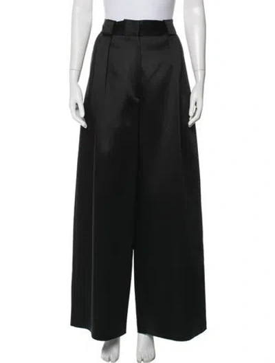 Pre-owned Khaite Wide Leg Pants In Black