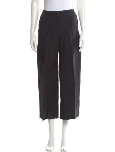 Pre-owned Khaite Wide Leg Pants In Black