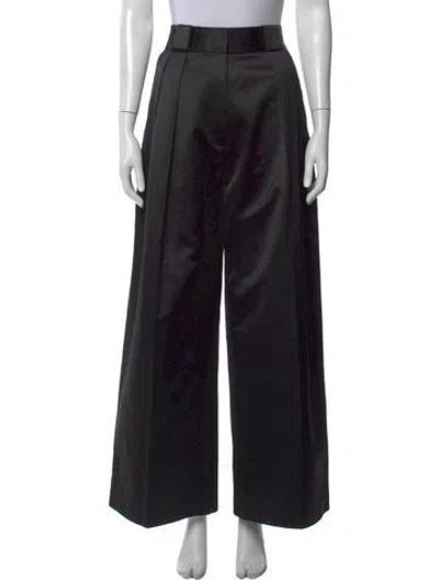 Pre-owned Khaite Wide Leg Pants In Black