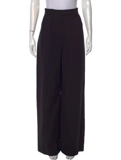 Pre-owned Khaite Wide Leg Pants In Black