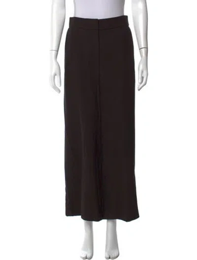 Pre-owned Khaite Wide Leg Pants In Black