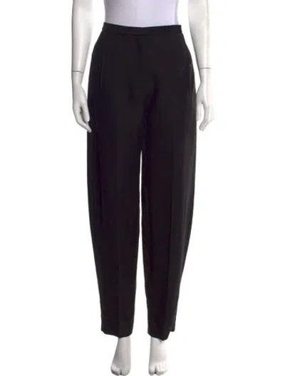 Pre-owned Khaite Wide Leg Pants In Black