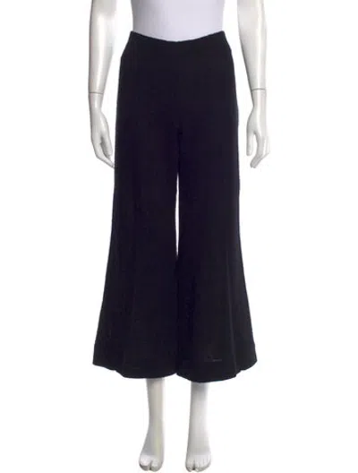 Pre-owned Khaite Wide Leg Pants In Black