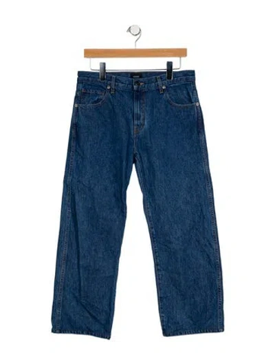 Pre-owned Khaite Wide Leg Pants In Blue