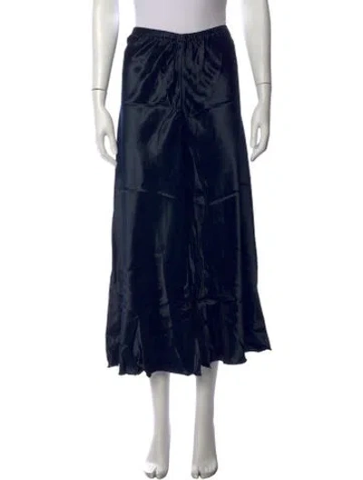 Pre-owned Khaite Wide Leg Pants In Blue