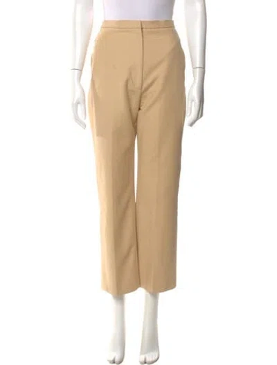 Pre-owned Khaite Wide Leg Pants In Brown