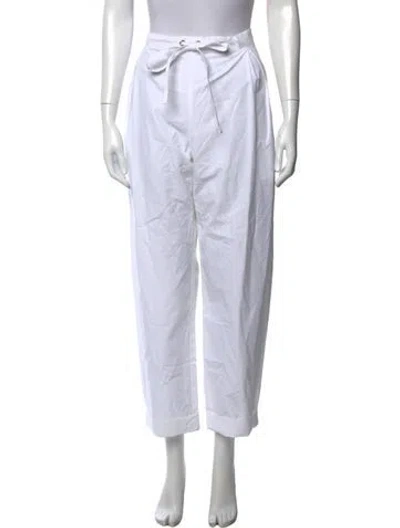 Pre-owned Khaite Wide Leg Pants In Grey/white