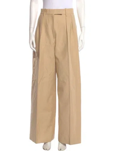Pre-owned Khaite Wide Leg Pants In Neutral