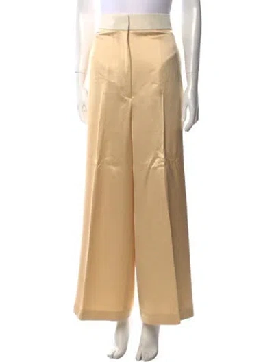 Pre-owned Khaite Wide Leg Pants In Neutral