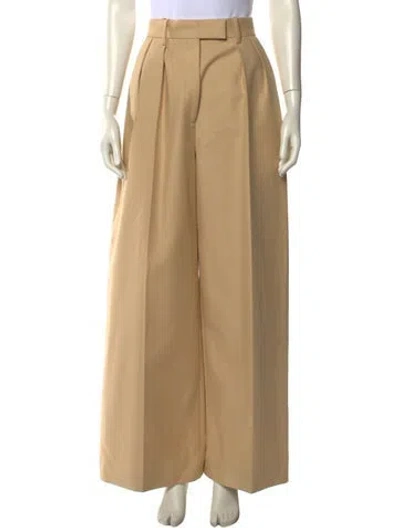 Pre-owned Khaite Wide Leg Pants In Neutral