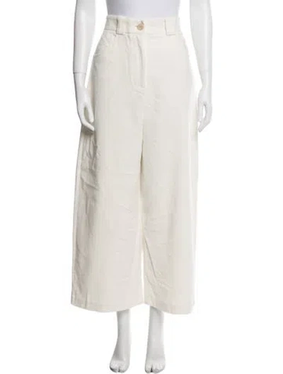 Pre-owned Khaite Wide Leg Pants In Neutral