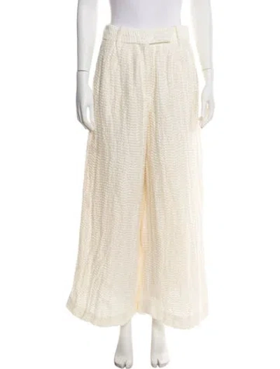 Pre-owned Khaite Wide Leg Pants In Neutral