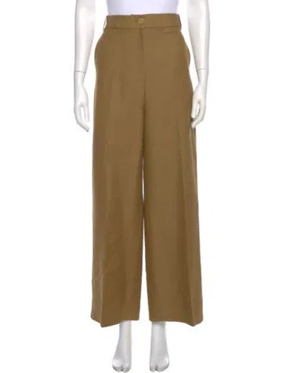 Pre-owned Khaite Wide Leg Pants In Neutral