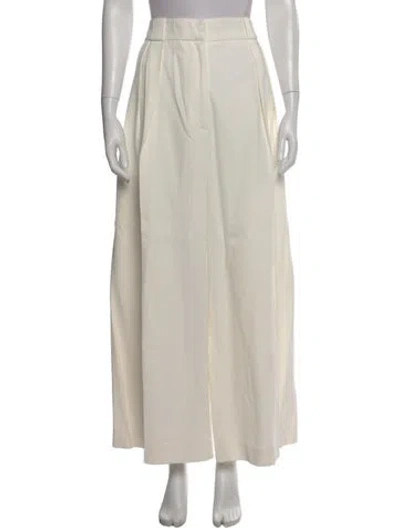 Pre-owned Khaite Wide Leg Pants In Neutral