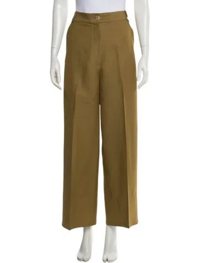 Pre-owned Khaite Wide Leg Pants In Neutral
