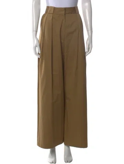 Pre-owned Khaite Wide Leg Pants In Neutral