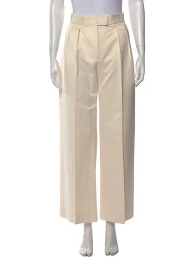 Pre-owned Khaite Wide Leg Pants In Neutral