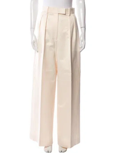 Pre-owned Khaite Wide Leg Pants In Neutral