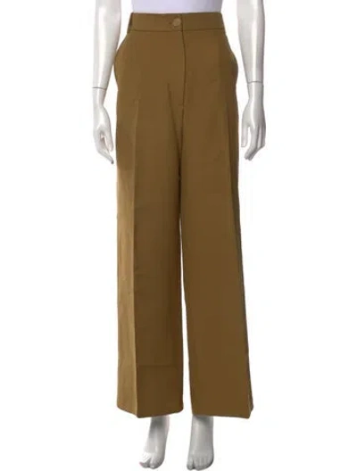 Pre-owned Khaite Wide Leg Pants In Neutral