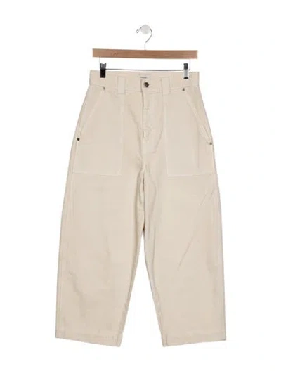 Pre-owned Khaite Wide Leg Pants In Neutral
