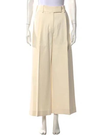 Pre-owned Khaite Wide Leg Pants In Neutral