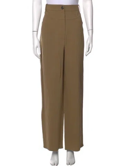 Pre-owned Khaite Wide Leg Pants In Neutrals