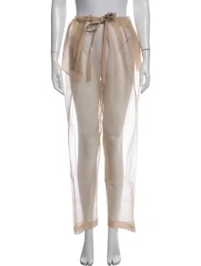 Pre-owned Khaite Wide Leg Pants In Neutrals