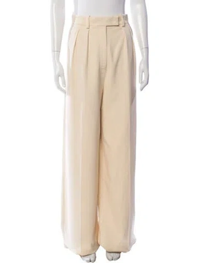 Pre-owned Khaite Wide Leg Pants In Neutrals
