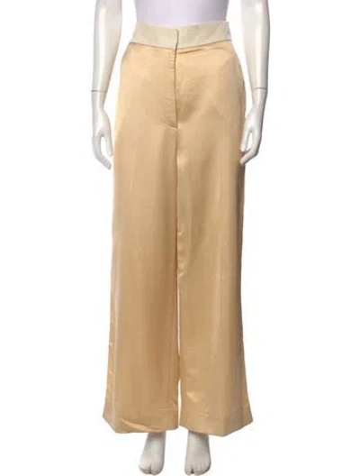 Pre-owned Khaite Wide Leg Pants In Neutrals