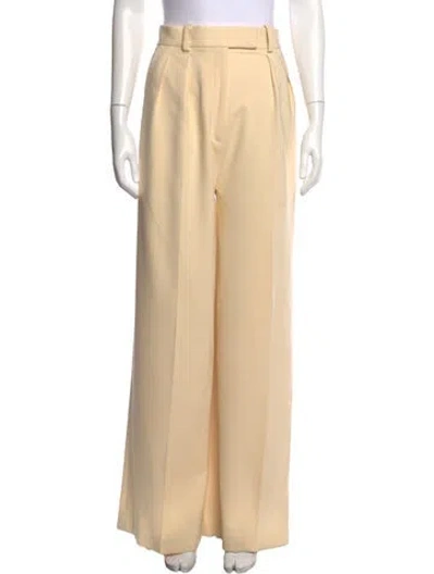 Pre-owned Khaite Wide Leg Pants In Neutrals/white