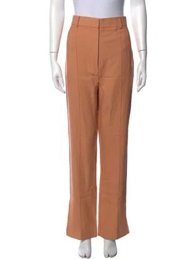Pre-owned Khaite Wide Leg Pants In Orange