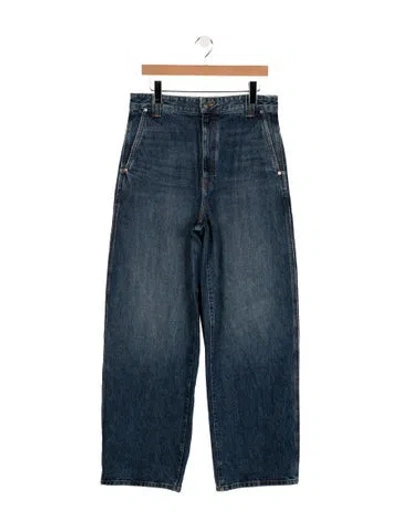 Pre-owned Khaite Wide Leg Pants W/ Tags In Blue