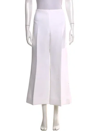 Pre-owned Khaite Wide Leg Pants In White