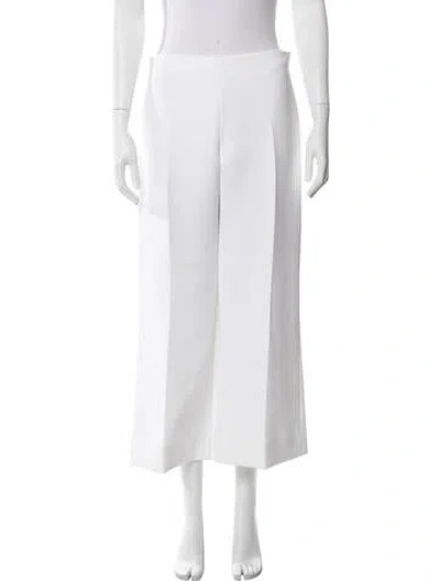 Pre-owned Khaite Wide Leg Pants In White