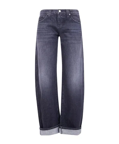 Khaite Wide-leg Jeans In Blue