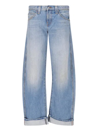 Khaite Wide-leg Jeans In Blue