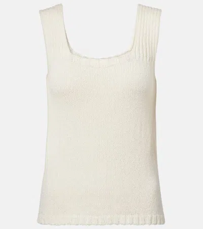 Khaite Wil Knitted Cotton Top In White
