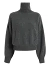 Khaite Willem Cashmere Sweater In Gray