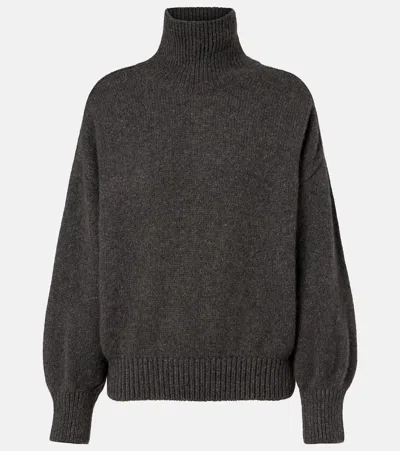 Khaite Willem Cashmere Turtleneck Sweater In Brown